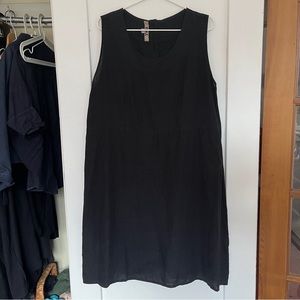FLAX black sleeveless dress